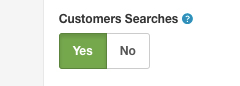 Customers Search option