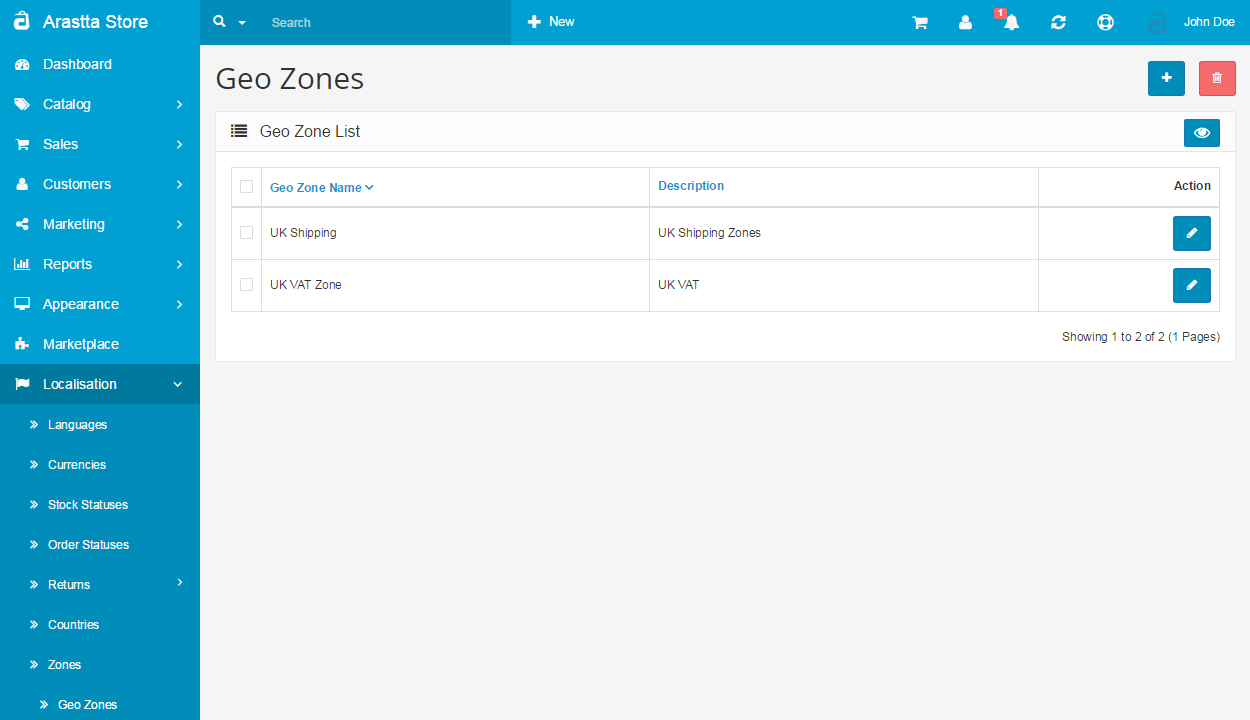 geo zones backend