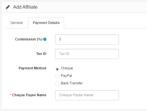 affiliate payment