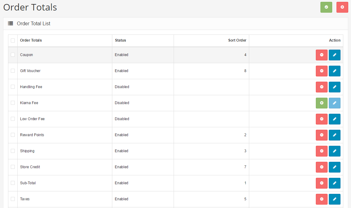 order totals ext