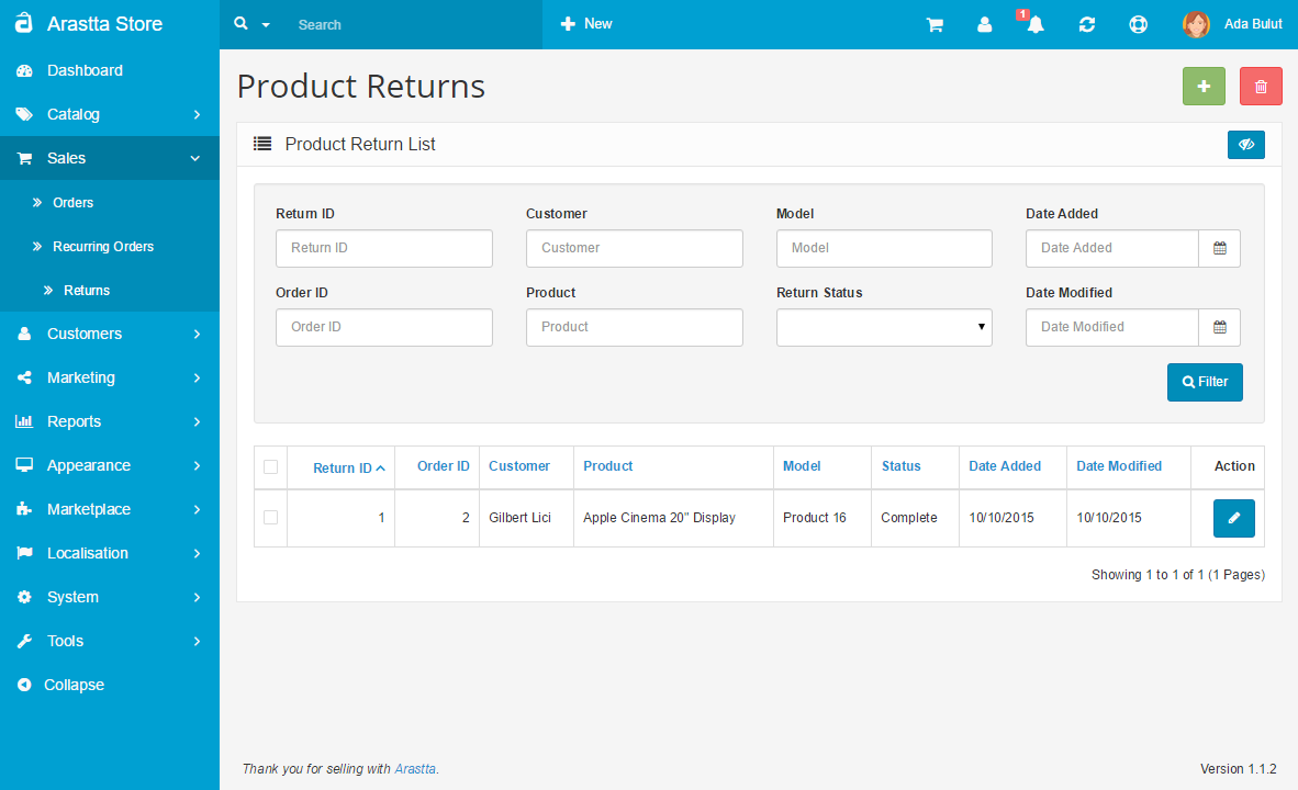 product returns