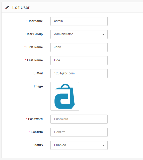 user detail back end