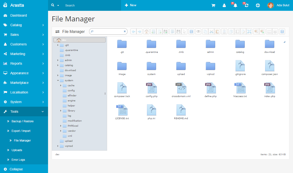 file manager backend