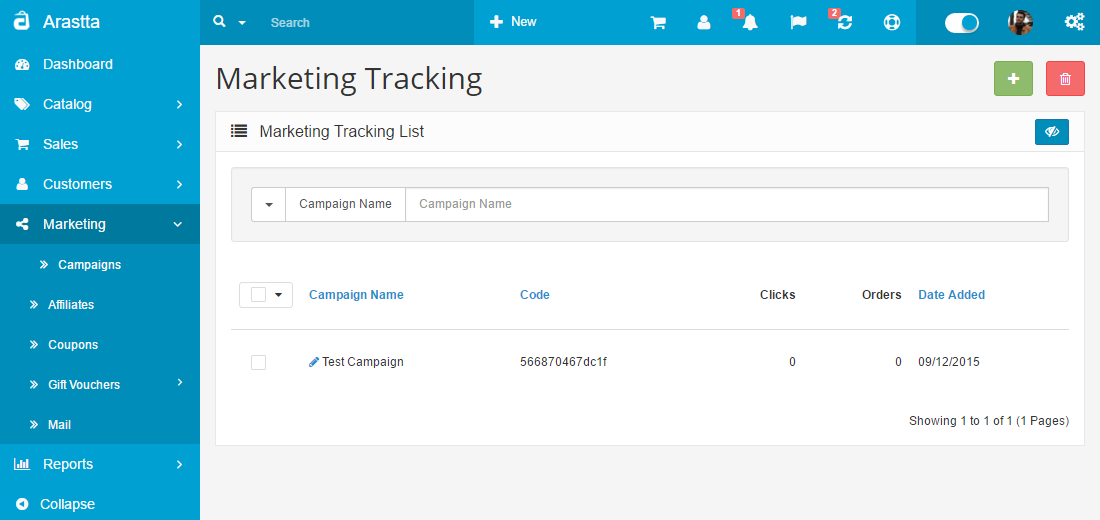 campaigns list backend