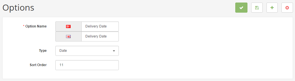 delivery date
