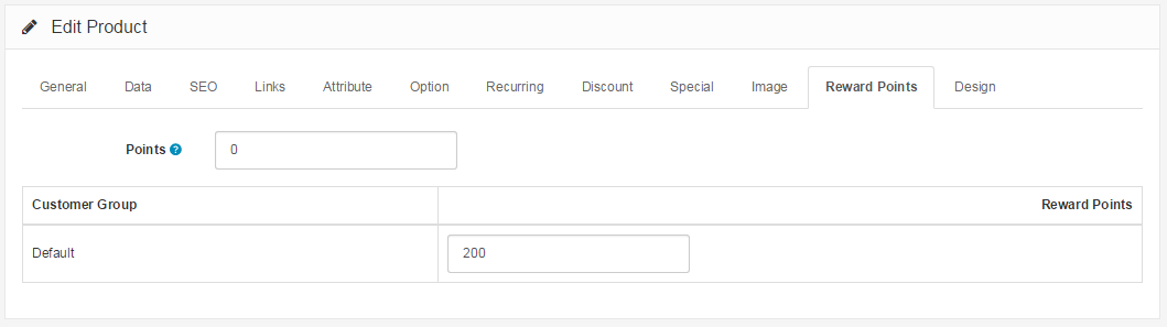 products reward points