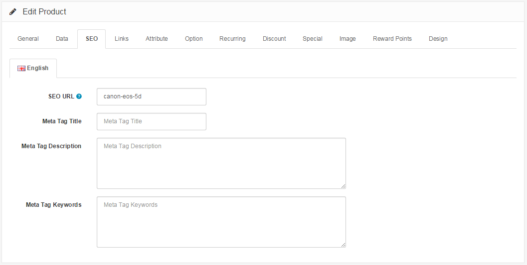 products seo backend