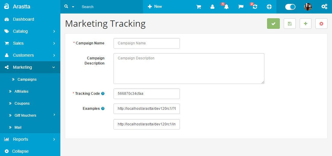 campaigns edit backend