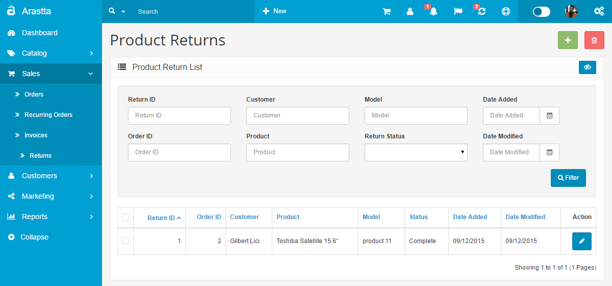 product returns