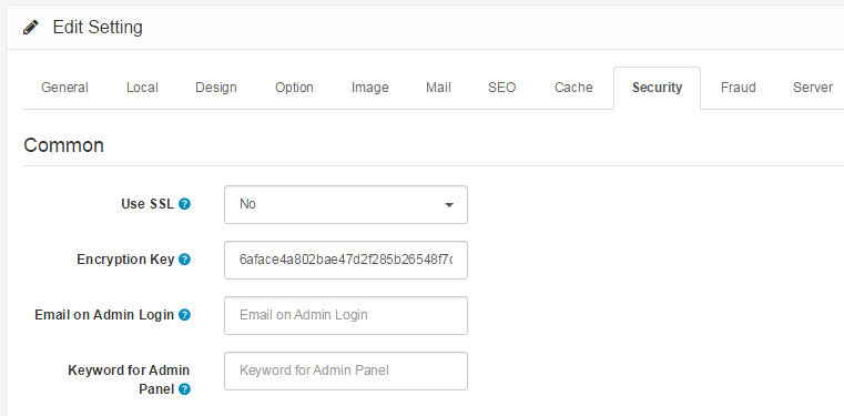 ssl settings