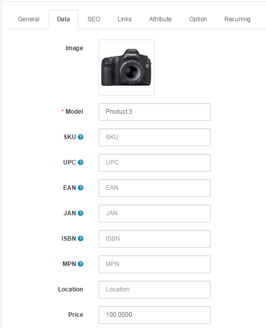 products data