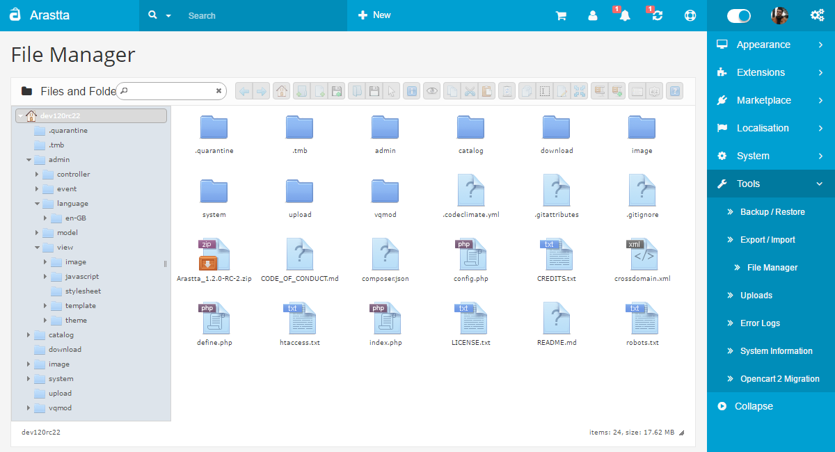 file manager backend